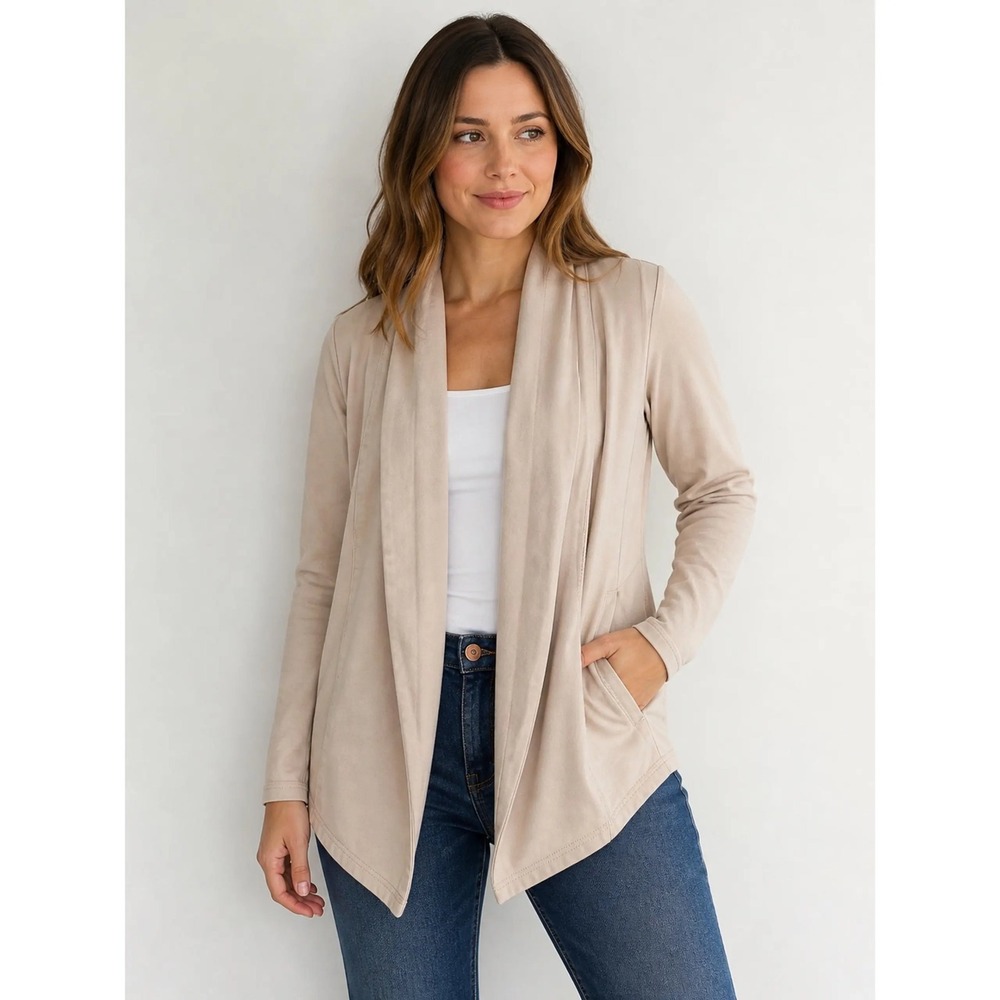 Pact Cream Airplane Wrap Organic Cotton Open Cardigan XL
